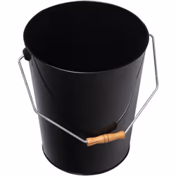 Description détaillée du seau à cendre noir avec poignée WERKA PRO Univers de la maison Produit: Seau à cendre en métal Marqu ...