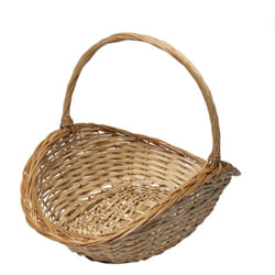 Panier à bûches en osier Werka Pro 58 x 38 x h. 9/21 cm