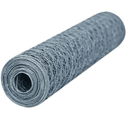 Grillage galvanisé - WERKA PRO - 1 x 10m - Mailles hexagonales 25 mm - Acier galvanisé - Gris