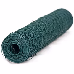 Grillage plastifié - WERKA PRO - 1 x 10m - Mailles hexagonales 13mm - Acier galvanisé - Vert