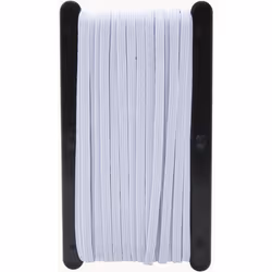 Tresse Élastique Plate Blanche 10 m WERKA PRO: L'essentiel pour vos créations Élasticité exceptionnelle Cette tresse élastiqu ...