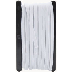 Tresse Élastique Plate Blanche 10 m Werka Pro 6 mm