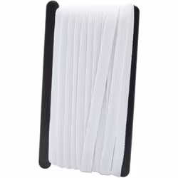 Tresse Élastique Plate Blanche 10 m WERKA PRO: L'essentiel pour vos créations Élasticité exceptionnelle Cette tresse élastiqu ...