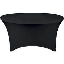 Werka Pro - Housse de table ronde noire