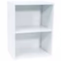 Meuble blanc de rangement WERKA PRO 2 niches (54 x 40 x 29cm)