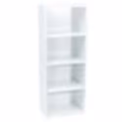 Meuble blanc de rangement WERKA PRO 4 niches (106 x 40 x 29 cm)