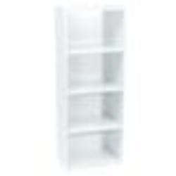 Meuble blanc de rangement WERKA PRO 4 niches (106 x 40 x 29 cm)