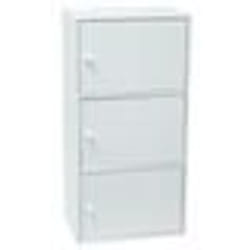 Meuble blanc à portes WERKA PRO 3 portes (80 x 40 x 29 cm)