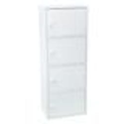Meuble blanc à portes WERKA PRO 4 portes (106 x 40 x 29 cm)