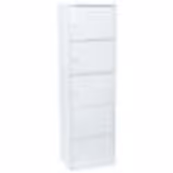 Meuble blanc à portes WERKA PRO 5 portes (133 x 40 x 29 cm)