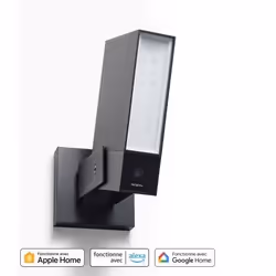Netatmo Presence, Caméra de sécurité IP, Extérieure, Sans fil, 15 m, Mur, Noir