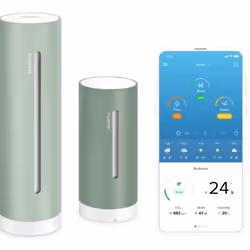 Netatmo NWS-M-EC station météo numérique Couleur menthe AC/Batterie Wifi - Vue supplémentaire 2