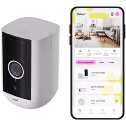Omajin by Netatmo - Caméra sans fil connectée. La caméra de surveillance sans fil qui sait tout faire. Dedans et dehors. Inst ...