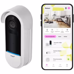 Omajin by Netatmo - Sonnette connectée Vidéo sans fil La sécurité connectée sur votre palier. Installez la Sonnette sans fil  ...