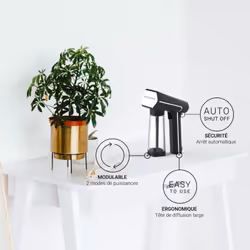 SteamOne SN200B défroisseur à vapeur Défroisseur vapeur portatif 0,14 L 1800 W Noir