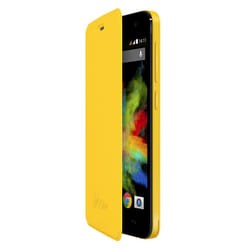 Wiko 92361 coque de protection pour téléphones portables Folio porte carte Jaune