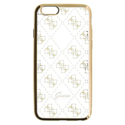 GUESS 4G coque de protection pour téléphones portables Housse Rose, Transparent