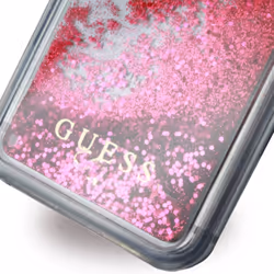 GUESS GUHCP7GLUFLRA 4.7" Housse Rose, Transparent