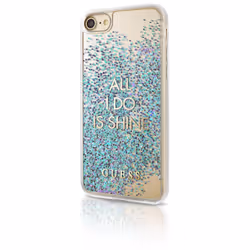 GUESS GUHCP7GLUQBL, Housse, Apple, iPhone 7, 11,9 cm (4.7"), Bleu, Or