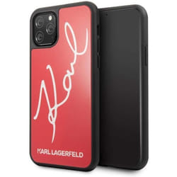 Coque de protection - Karl Lagerfeld - HC Karl Signature - Rouge - Double Layer - iPhone 11 Pro Max