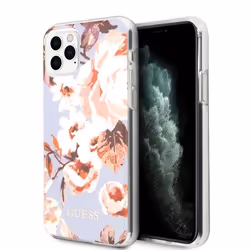 Coque de téléphone - Guess - Flower Case N2 - iPhone 11 Pro Max - Lilas - Floral - Élégant