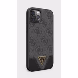 GUESS GUHCP12MPU4GHBK, Housse, Apple, iPhone 12/iPhone 12 Pro, 15,5 cm (6.1"), Noir, Gris