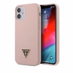 GUESS GUHCP12SLSTMLP, Housse, Apple, iPhone 12 Mini, 13,7 cm (5.4"), Rose
