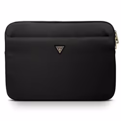 Housse pour ordinateur portable - Guess - Nylon Computer Sleeve - 13 pouces - Noir - Logo doré