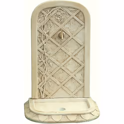 Fontaine "Glycine" - 0.62 x 0.45 x 0.90 m - En pierre reconstituée imitant à la perfection l'aspect de la pierre naturelle. F ...