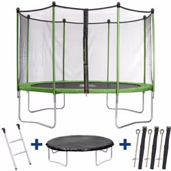 Description générale Trampoline 'Yoopi' Ø 3.65 m, idéal pour le plaisir de vos enfants en toute sécurité. Ce trampoline écono ...