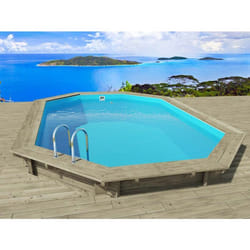 Piscine bois  Palma 145   7.57 x 4.07 x 1.44 m