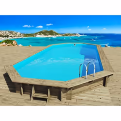 Habitat Et Jardin Piscine Bois " Ibiza 130" - 8.57 X 4.57 X 1.31 M