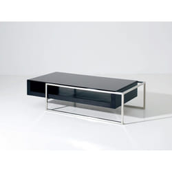 Table basse 'Julie' - 130 x 63.8 x 33.7 cm - Noir