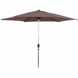 : Parasol de jardin en aluminium, conçu pour protéger efficacement des rayons du soleil - Un design sobre et intemporel qui s ...