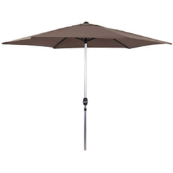 Habitat Et Jardin - Parasol jardin droit Alu 'Sol' - Rond - ø 3m - Taupe