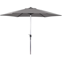 Habitat Et Jardin - Parasol jardin droit Alu 'Sol' - Rond - ø 3m - Gris