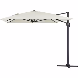 Habitat Et Jardin Parasol Jardin Déporté Alu "sun 4" 3 X 4 M - Ecru