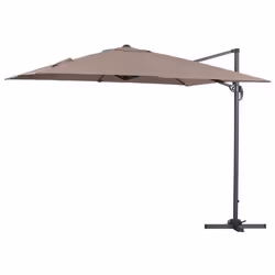 Habitat Et Jardin Parasol Déporté "sun 3" - 3 X 3 M - Taupe