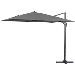 Habitat Et Jardin - Parasol jardin déporté 'Sun 3' - 3 x 3 m - Gris