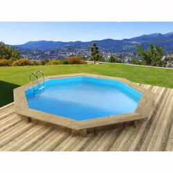 Habitat Et Jardin Piscine Bois " Verona " - 5.10 X 1.20 M