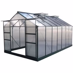 Habitat Et Jardin Serre Jardin Polycarbonate "dahlia" Vert Sapin 13,29 M²