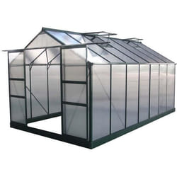 Habitat Et Jardin Serre Jardin Polycarbonate "dahlia" Vert Sapin 13,29 M²