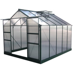 Serre jardin polycarbonate 'Dahlia' Vert Sapin 7,67 m²
