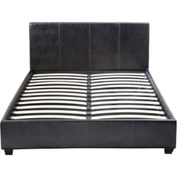 Lit double avec coffre 'Carla' - 140 x 190 cm - Noir