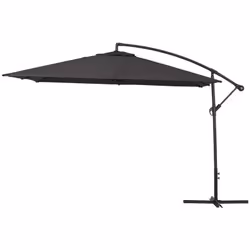 Habitat Et Jardin Parasol Jardin Déporté  Alu "ilios 3" - Carré - 3 X3 M - Noir