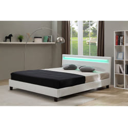 Lit led 'Maria' - 160 x 200 cm - Blanc