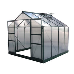 Serre jardin polycarbonate Dahlia Vert Sapin 615 m²