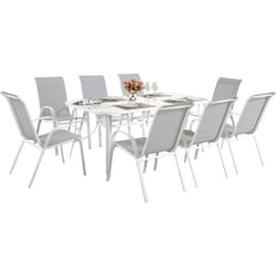 Habitat Et Jardin - Salon de jardin 'Cordoba xl 180' - Phoenix - Gris