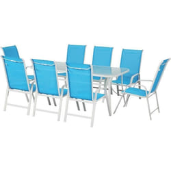 Habitat Et Jardin Salon De Jardin "cordoba Xl 180" - Phoenix - Bleu