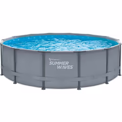 Piscine tubulaire ronde Cette piscine tubulaire Ø4.27 x H1.07 m est parfaite pour installer un point d'eau dans votre jardin ...